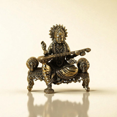 Super fine Brass  Lakshmi Ganesha Saraswati  Statue