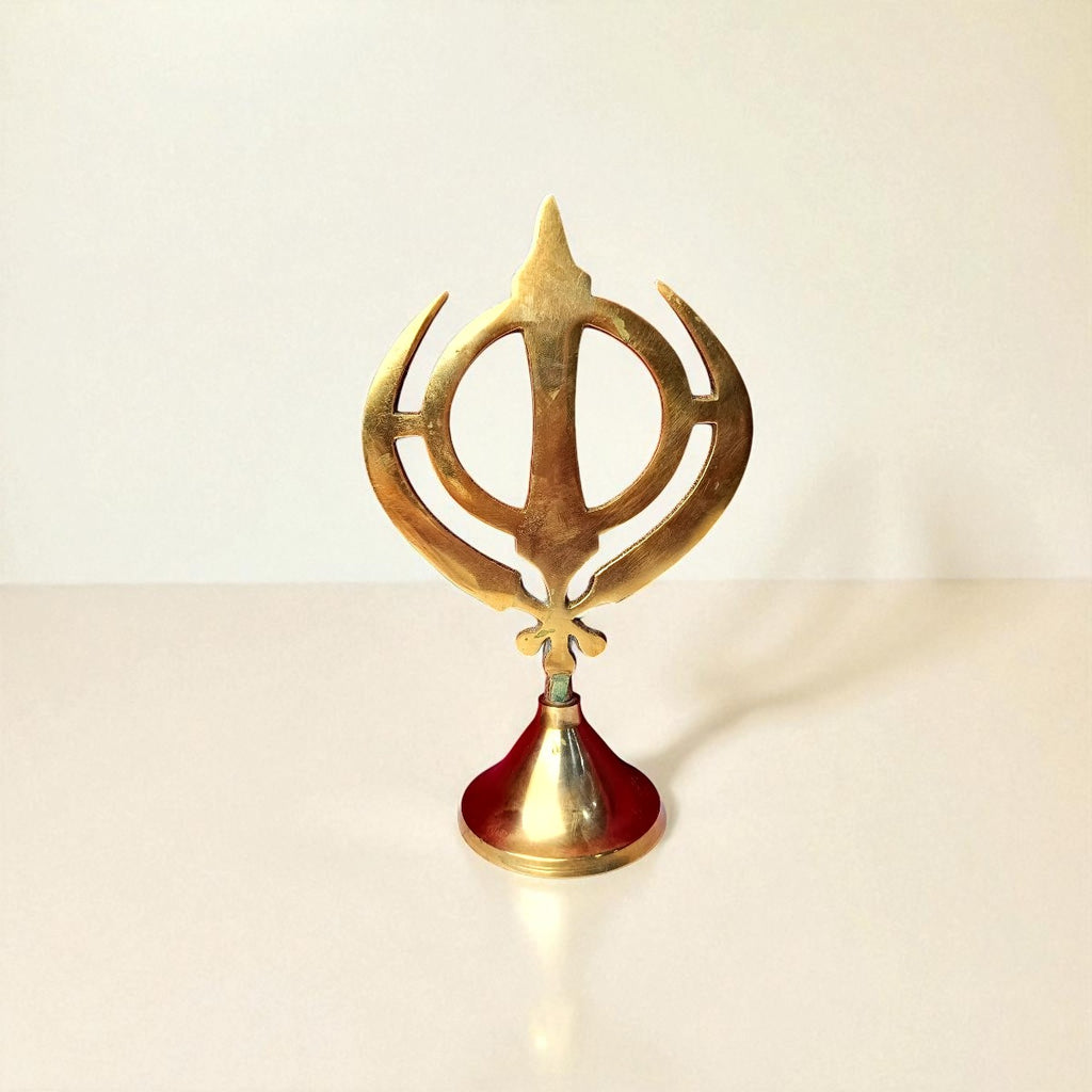 Brass Sikh Religious Ek Onkar Symbol