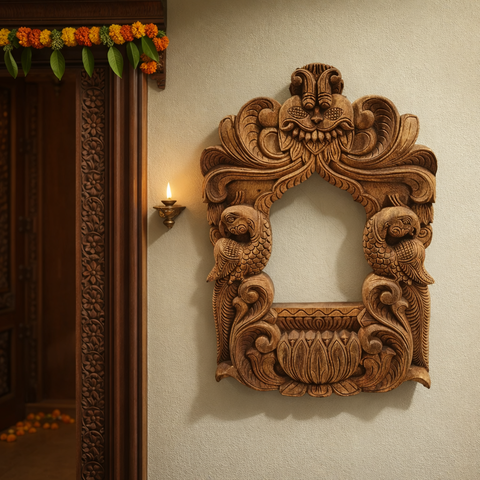 wooden-parrot-lotus-torana-wall-frame-18-inch-decor