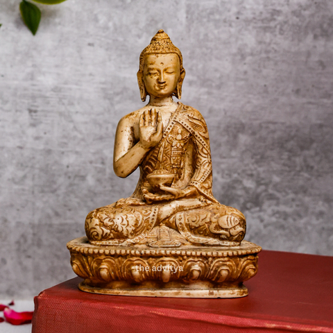 Tathagatah,Siddhartha Gautama,Supreme Buddha,Gautam Buddha,Resin BrownBuddha