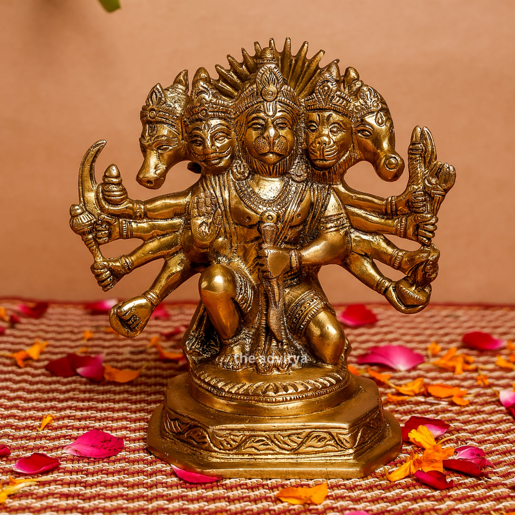 Brass Panchmukhi Hanuman