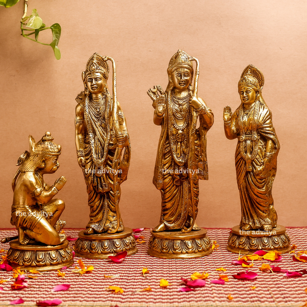 Sita Ram,rancahndra,Rama Lakshman Sita,Ram Bharatt Hanumaan,Brass Ram Darbar Idol