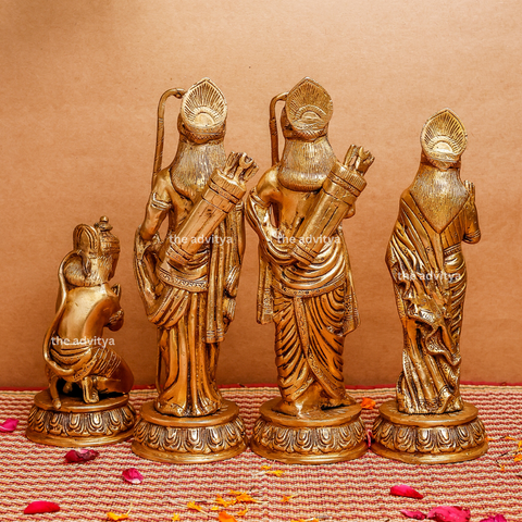 Sita Ram,rancahndra,Rama Lakshman Sita,Ram Bharatt Hanumaan,Brass Ram Darbar Idol