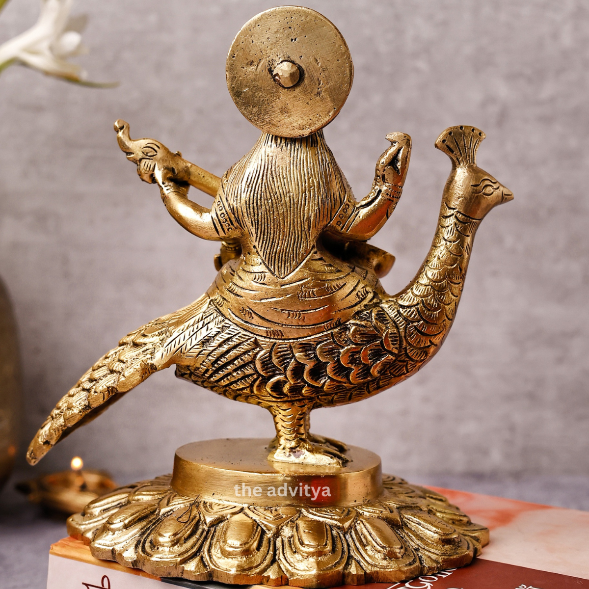 Vidyavati,saraswati,vanda devi,Saraswati Mata,Brahmani,Hansvahini,Brass Saraswati Sitting On Hans