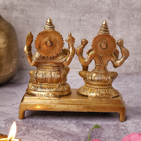 Vighneswari,Vakratund Laksmi,Ganesh Laxmi , Lambodari Lakshmi, Ganesha Laxmi Pair On Same Base