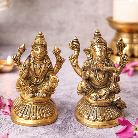 Vighneswari,Vakratund Laksmi,Ganesh Laxmi , Lambodari Lakshmi, Ganesha with Laxmi on High Base