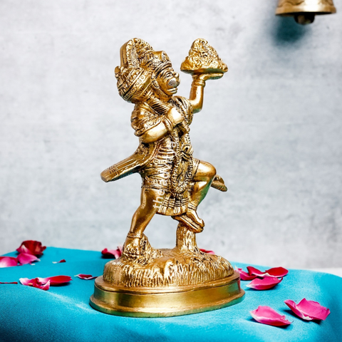 VeerHanumanta,Vayu Putra,Pawan Suta,Bajrangbali,Marutinandan,Brass Standing Hanuman Idol