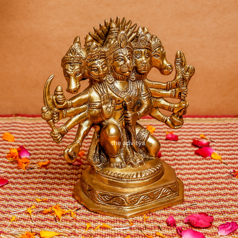 Blessing-Brass Panchmukhi Hanuman
