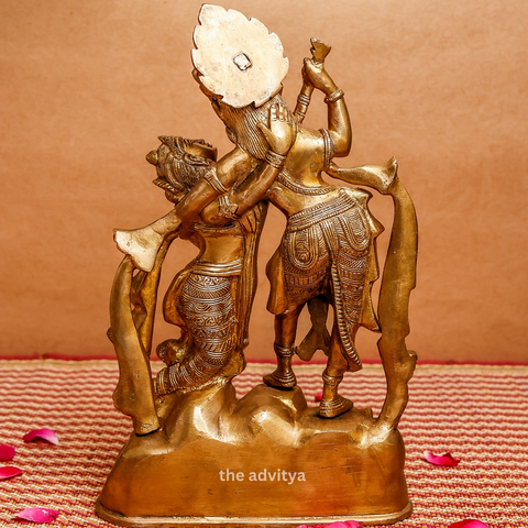 Radheshyaam,Madhavrada,Radha-Krishna,Yamunakrrishna,Radha Krishna Brass Idol