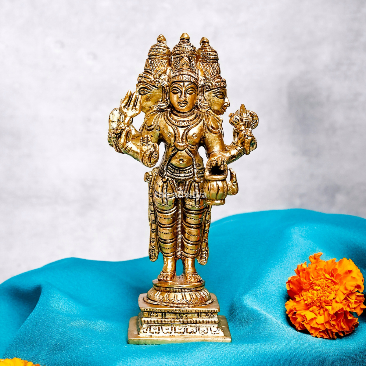 Vaikuntha,Prajapatii,Pitamaha,Jagannatha,THREE FACE STANDING BRAHMA