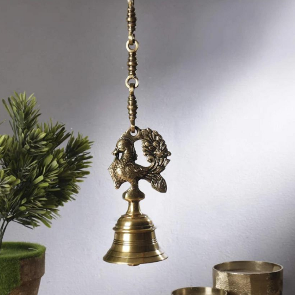 Sankh Bells,Vedic Bell,Temple Bell,Spirtual Bell,Shanti Bell,Satsang Bell,Peacock Hanging Bell