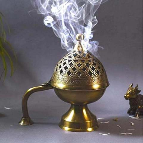 IncenseDisplay,Lobanstand,FragransHoulder,Agarbaatistand,AgarbatiBase,Brass Dhoop Dani/Loban Burner