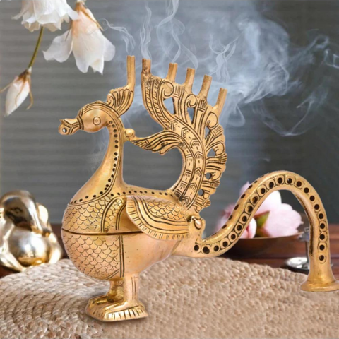 IncenseDisplay,Lobanstand,FragransHoulder,Agarbaatistand,AgarbatiBase,Peacock Shape Incense Stand