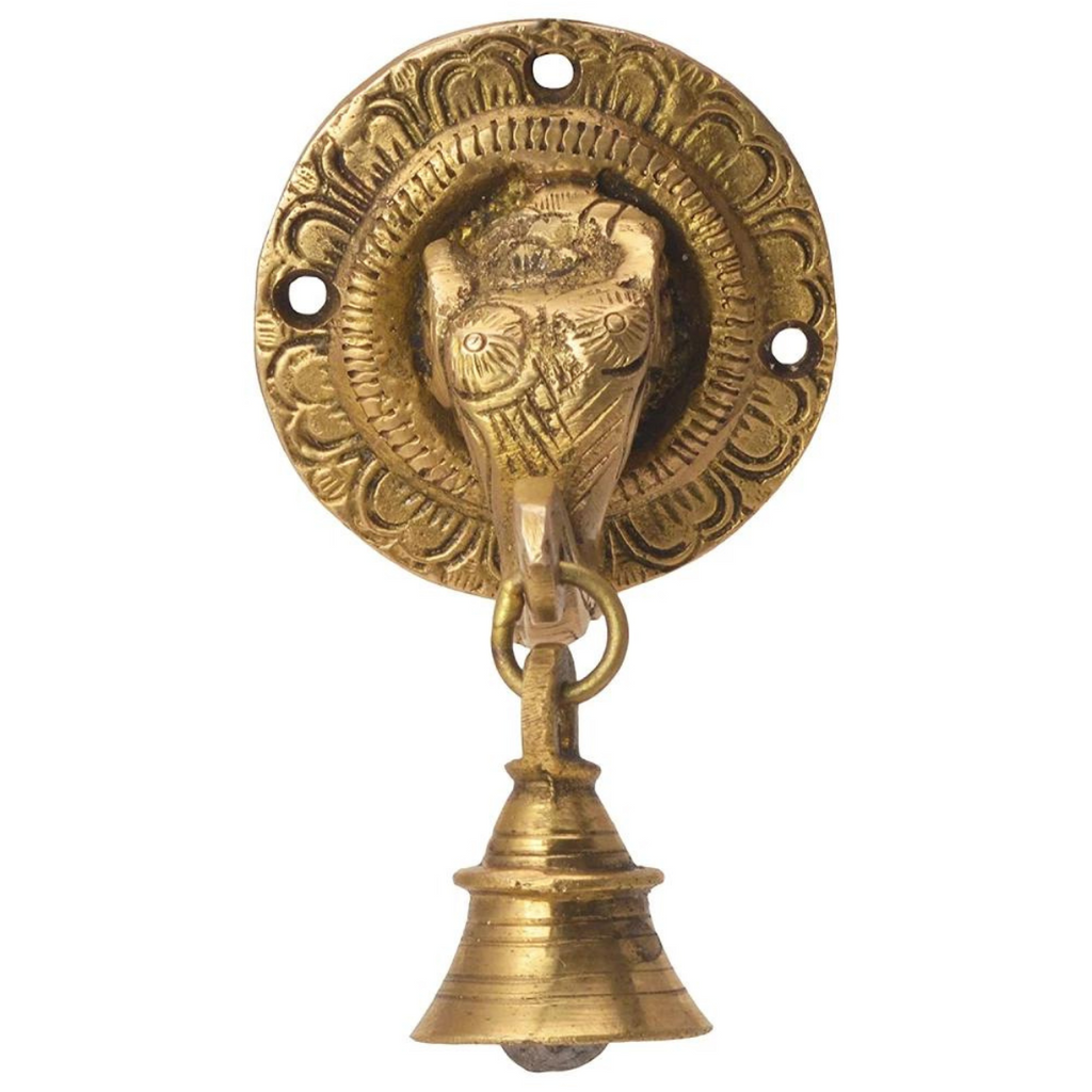 Sankh Bells,Vedic Bell,Temple Bell,Spirtual Bell,Shanti Bell,Satsang Bell,Elephant Design Brass Bell