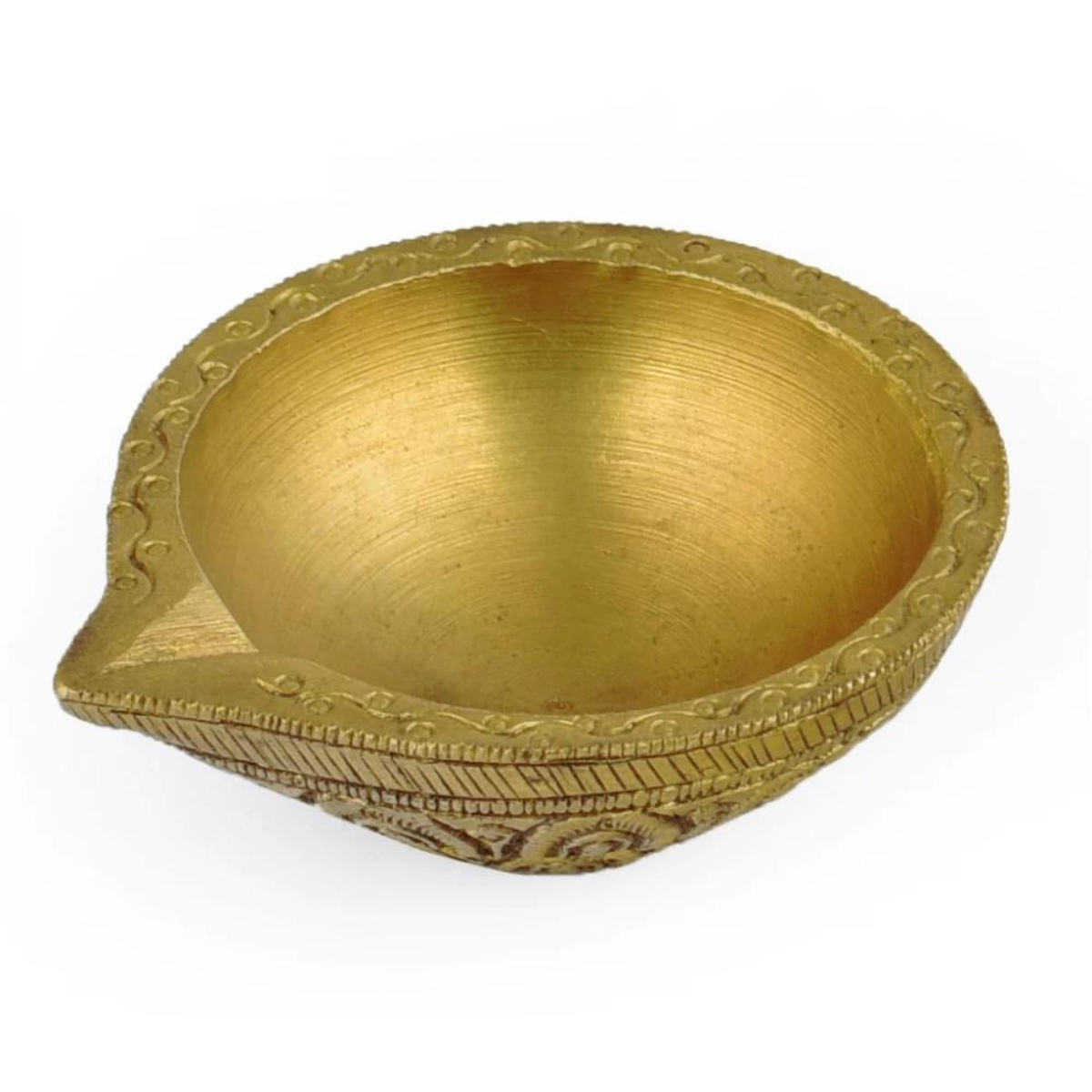 OilLamp,Light,Lamp,diya,Deeplaxmi,Brass Diya/Oil Lamp with Engraved Design