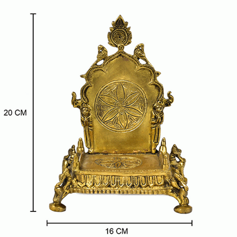 Viraj Singhasan,Vibhooti Singashan,Rajya Singashan,Veer Sinhashan,Chakra Brass Singhasan - God Throne