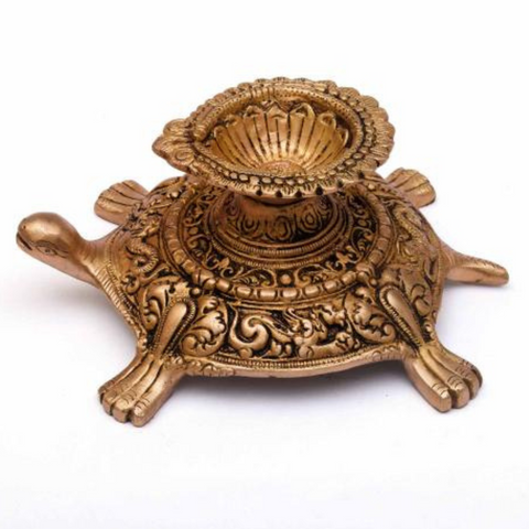 OilLamp,Light,Lamp,diya,Deeplaxmi,Deeplaxmi,Brass Tortoise Diya With Single Baati