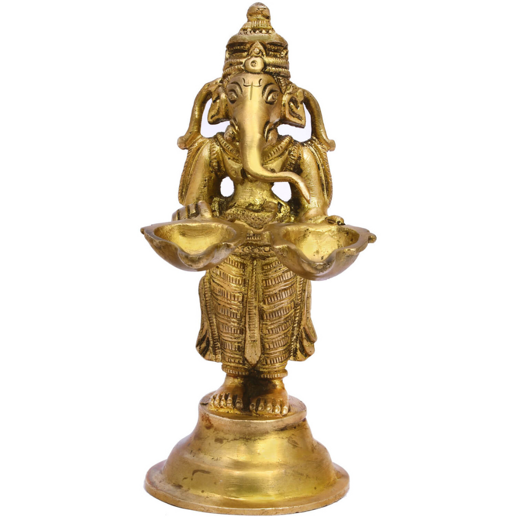 OilLamp,Light,Lamp,diya,Deeplaxmi,Deeplaxmi,Lord Ganesha Aarti with 2 Diya