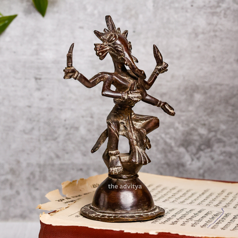 Ganesha,Ganepati,Ganasha,Ganapati,Gajanand,Gajananaa,Gajanana,Ekadanta,Vintage 4 Hand Ganesha