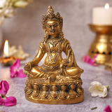 Front angle view of the Sitting Lord Kuber Idol for wealth and prosperity